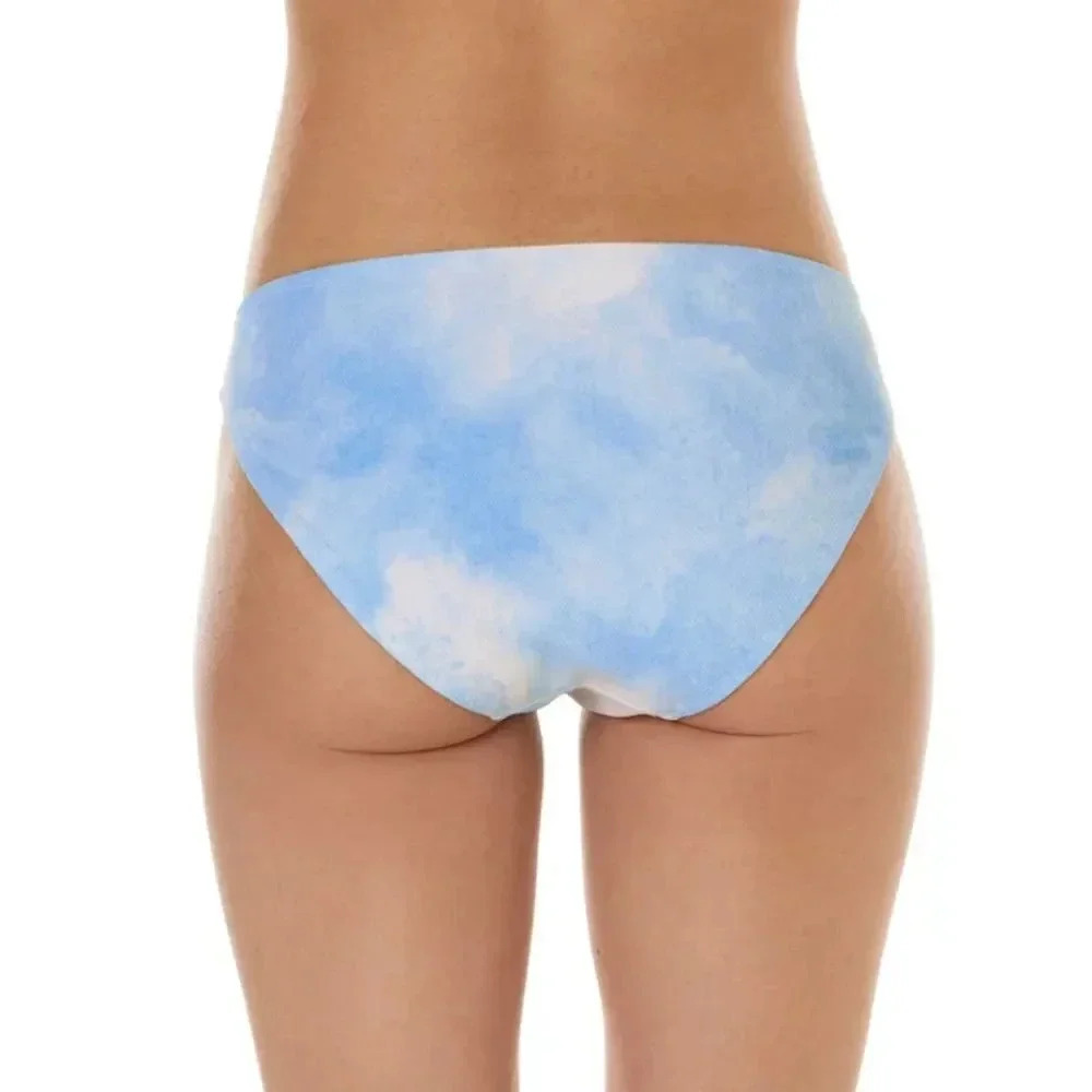 NWT Celebrity Pink Blue & White Tie Dye Bikini Bottom - Picture 2 of 12
